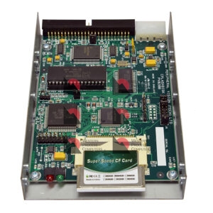 The CFHDS compact flash based SCSI drive emulates the Seagate hard drives used with Honeywell's History Module, in the single configuration.